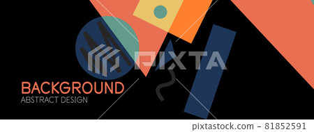 Abstract background with blocks, lines, geometric shapes. Techno or business concept for wallpaper, banner, background, landing page Abstract background with blocks, lines, geometric shapes. Techno or business concept for wallpaper, banner, background, landing page 81852591