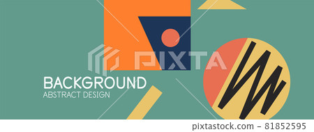 Abstract background with blocks, lines, geometric shapes. Techno or business concept for wallpaper, banner, background, landing page Abstract background with blocks, lines, geometric shapes. Techno or business concept for wallpaper, banner, background, landing page 81852595