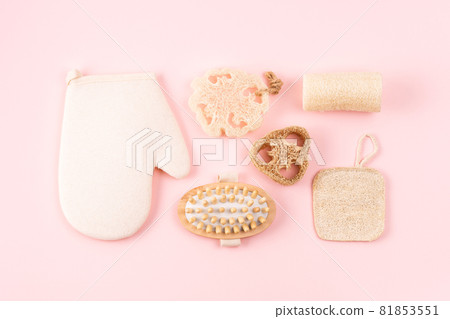 Natural hygiene products, wooden anti cellulite massager, loofah sponge, eco friendly, zero waste. Natural hygiene products, wooden anti cellulite massager, loofah sponge, eco friendly, zero waste. 81853551
