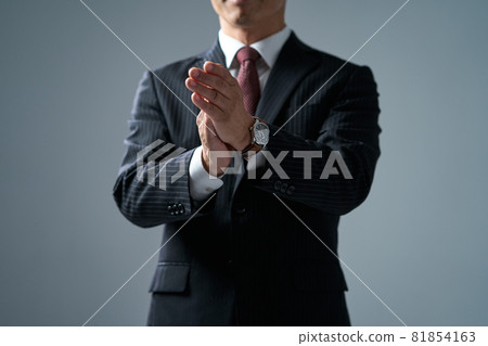 Business applauding men's hands Business applauding men's hands 81854163