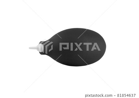 Rubber air blower pump dust cleaner isolated on white background Rubber air blower pump dust cleaner isolated on white background 81854637