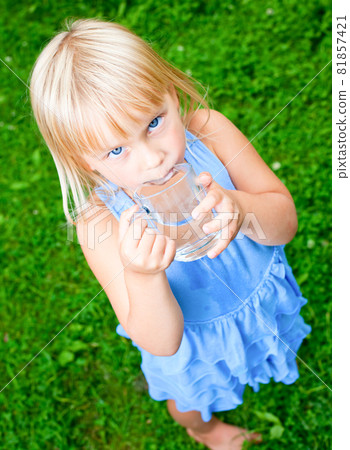 Child drinking water Child drinking water 81857421