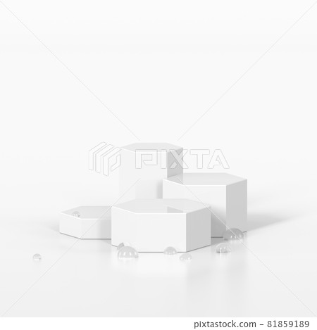 3d abstract background, polka dot space 81859189