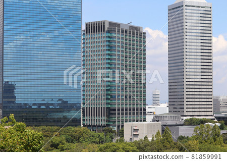Option Building (Osaka Business Park, center of photo) 81859991