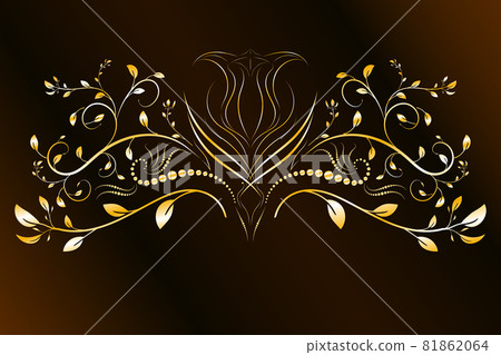 Outline floral seamless pattern. Endless ornamental border for ribbons, fabric, wrapping, wallpaper, tape. Outline floral seamless pattern. Endless ornamental border for ribbons, fabric, wrapping, wallpaper, tape. 81862064