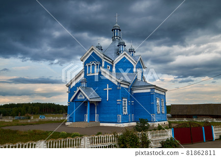 Church of the Annunciation of the Blessed Virgin Mary in Kunosa village, Minsk region, Nesvizh district, Belarus. 81862811