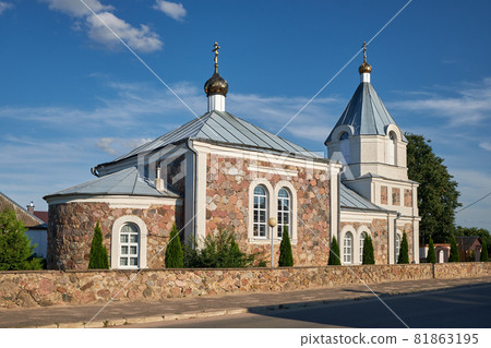Old St Elijah Church in Naroch village, Minsk region, Belarus. 81863195