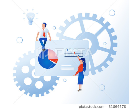 Business statistics. Financial graph. Business statistics. Financial graph. 81864578