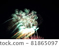 Large fireworks on a summer night 81865097