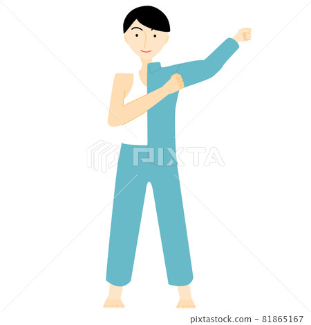 Men changing into pajamas - Stock Illustration [81865167] - PIXTA