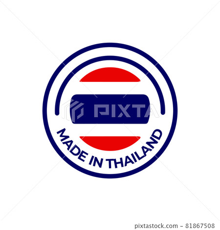 Made in Thailand product label emblem logo design Made in Thailand product label emblem logo design 81867508