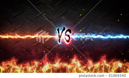 "VS" _ battle background 81869340