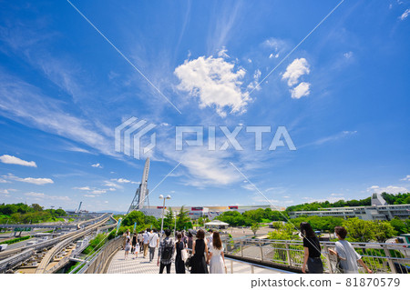 [Osaka] July, Expo City in the blue sky 81870579