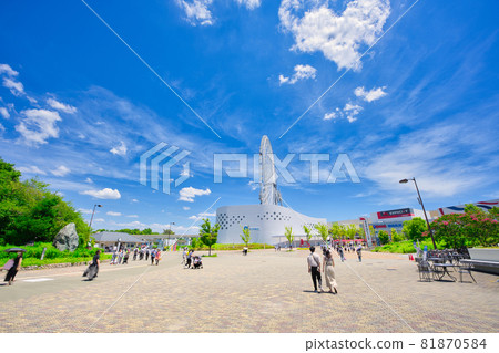[Osaka] July, Expo City in the blue sky 81870584