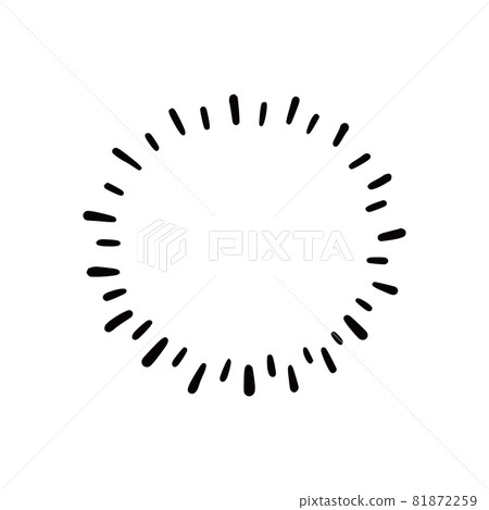 Hand drawn sunburst shine ray and sparkle Hand drawn sunburst shine ray and sparkle 81872259