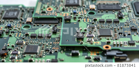 Close-up of IT equipment print infrastructure 81873841
