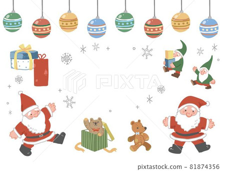 手繪聖誕框架 81874356