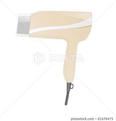 吹風機（吹風機）矢量圖素材 81876475