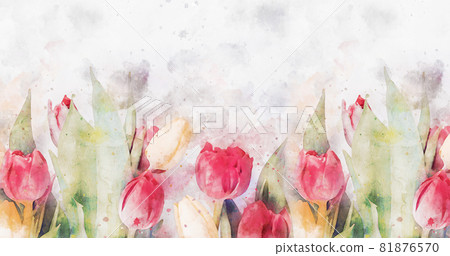 Beautiful Abstract watercolor rose bouquet illustration Beautiful Abstract watercolor rose bouquet illustration 81876570