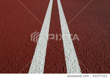 田徑場的田徑跑道 田徑場的田徑跑道 81877322