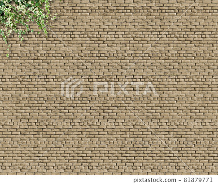 Tile brick-like background material leaves Tile brick-like background material leaves 81879771