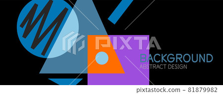 Abstract background with blocks, lines, geometric shapes. Techno or business concept for wallpaper, banner, background, landing page Abstract background with blocks, lines, geometric shapes. Techno or business concept for wallpaper, banner, background, landing page 81879982