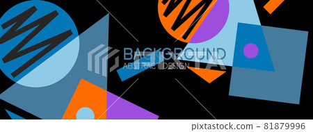 Abstract background with blocks, lines, geometric shapes. Techno or business concept for wallpaper, banner, background, landing page Abstract background with blocks, lines, geometric shapes. Techno or business concept for wallpaper, banner, background, landing page 81879996
