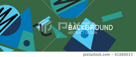 Abstract background with blocks, lines, geometric shapes. Techno or business concept for wallpaper, banner, background, landing page Abstract background with blocks, lines, geometric shapes. Techno or business concept for wallpaper, banner, background, landing page 81880013