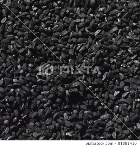Dry black cumin organic and aromatic, black cumin texture background 81881410