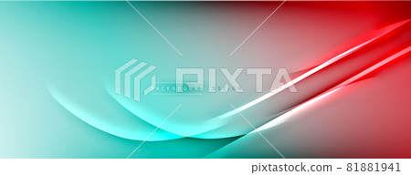 Abstract background. Shadow lines on bright shiny gradient background. Abstract background. Shadow lines on bright shiny gradient background. 81881941