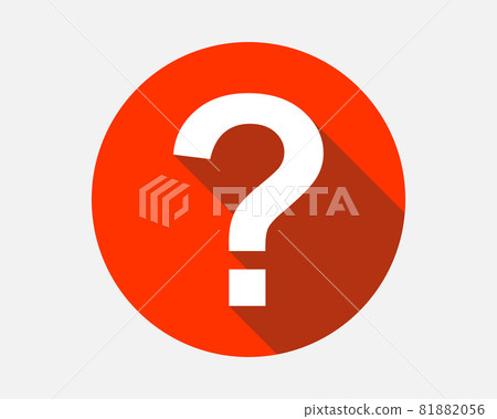 Large question mark. Searching for answer. Vector illustration. 81882056
