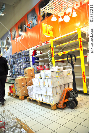 Carrefour supermarket chain, market corridors and products, Maltepe Istanbul Turkey 13 September 2012 Carrefour supermarket chain, market corridors and products, Maltepe Istanbul Turkey 13 September 2012 81882211