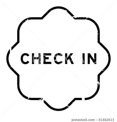 Grunge black check in word rubber seal stamp on white background Grunge black check in word rubber seal stamp on white background 81882613