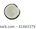Fresh raw coconut 81883379