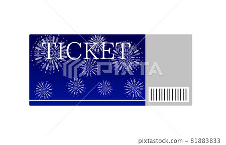 Fireworks design ticket - Stock Illustration [81883833] - PIXTA