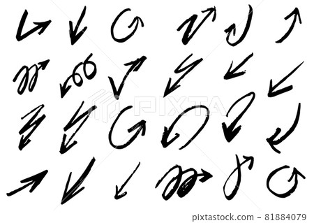 Set of hand drawn grunge arrows and design elements. For poster, card, banner, flyer. Vector illustration Set of hand drawn grunge arrows and design elements. For poster, card, banner, flyer. Vector illustration 81884079