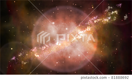 【太空背景】在太空中發出紅色光芒的星雲 【太空背景】在太空中發出紅色光芒的星雲 81888692