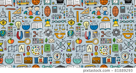 Back to School. Abstract Background. Seamless Pattern for your design Back to School. Abstract Background. Seamless Pattern for your design 81889293