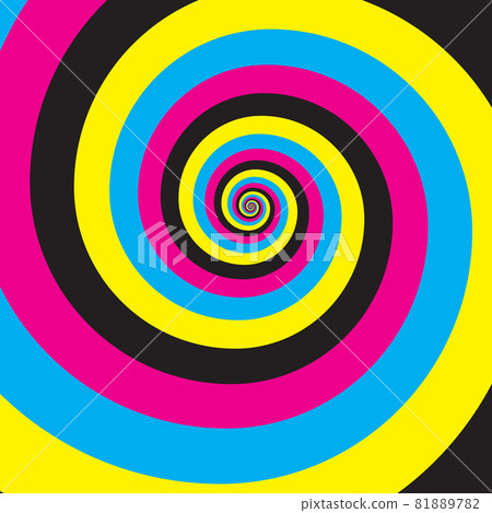 Artistic spiral shape. Vector drawing 81889782