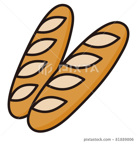 內襯法式麵包/切圖素材 81889806