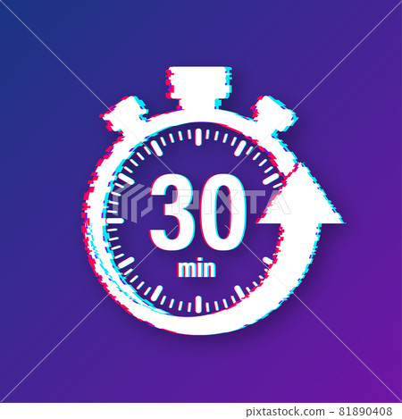 7 days to go. Glitch style icon. Vector typographic design. Vector stock illustration. 7 days to go. Glitch style icon. Vector typographic design. Vector stock illustration. 81890408