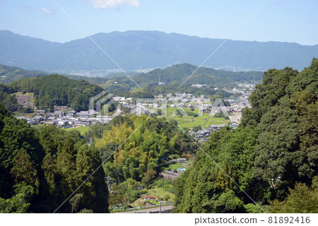 Asuka Village distant view from the precincts of Okadera Asuka Village, Nara Prefecture Asuka Village distant view from the precincts of Okadera Asuka Village, Nara Prefecture 81892416
