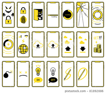 Smartphone smartphone icon set 81892886