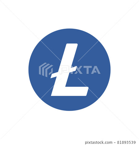 Litecoin LTC coin icon isolated on white background. 81893539