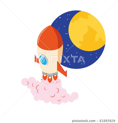 火箭飛向月球 火箭飛向月球 81893929
