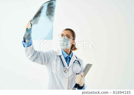 female doctor medicine hospital diagnostics radiologist professionals 81894185