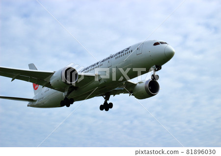 大阪國際機場JAL飛機降落準備就緒森ji川ji 81896030