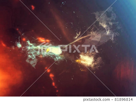 Illustration of an abstract bird flapping in the sky Illustration of an abstract bird flapping in the sky 81896814