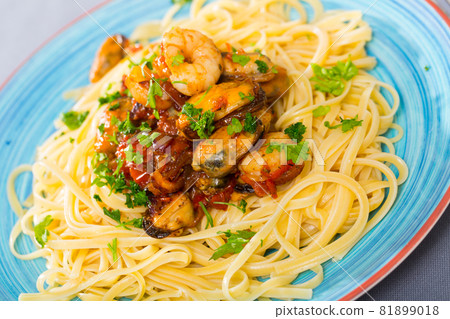 Italian seafood pasta Italian seafood pasta 81899018