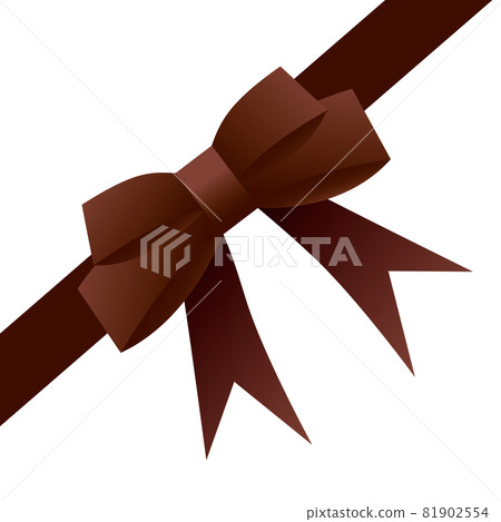 Corner ribbon (brown) 81902554
